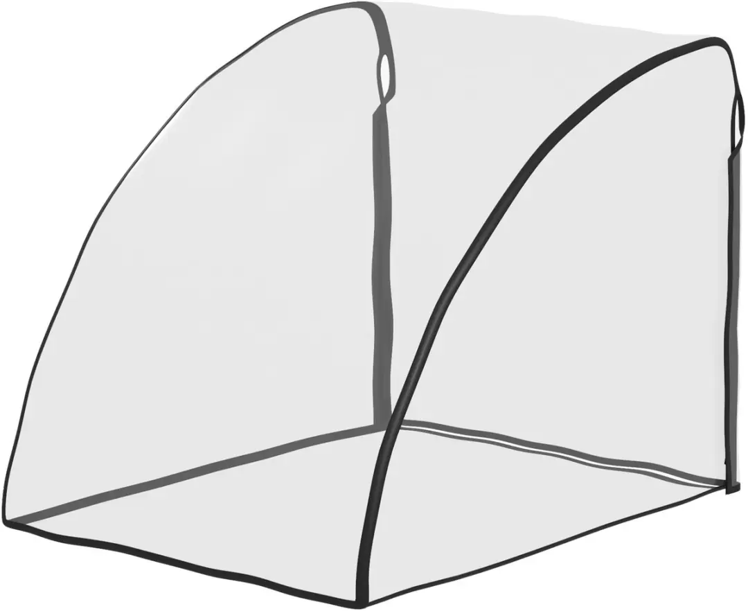 Homcom Regenhoes Babyfietsaanhanger 76x61x61cm - Transparant