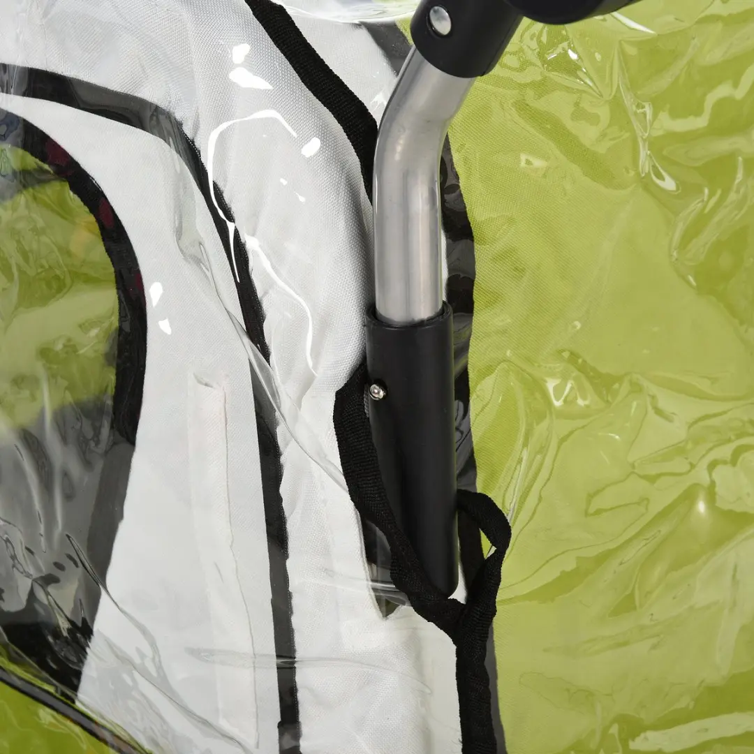 Homcom Regenhoes Babyfietsaanhanger 76x61x61cm - Transparant