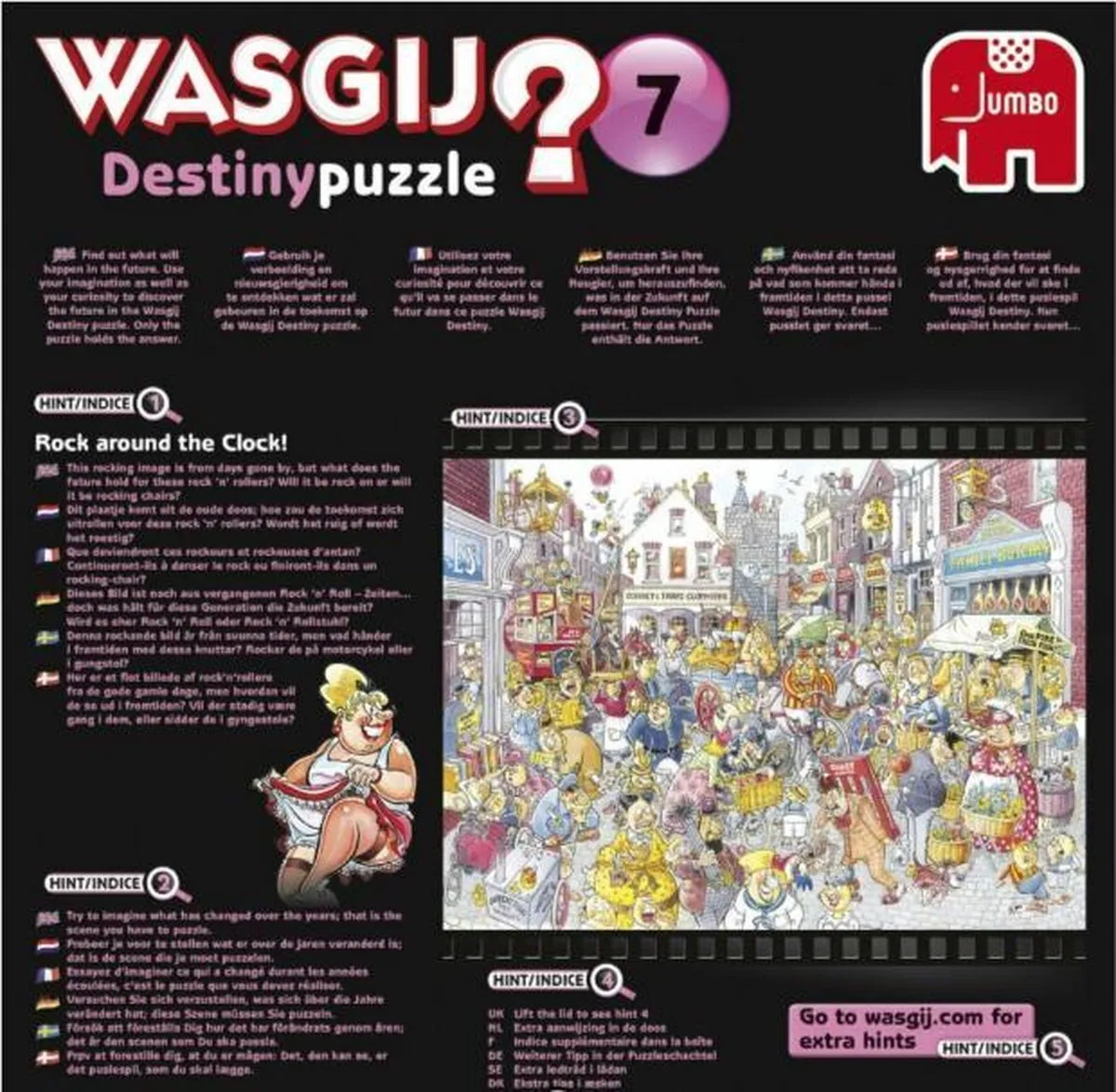 Wasgij Destiny 7 Rock Around The Clock 500 Stuks - Multicolor