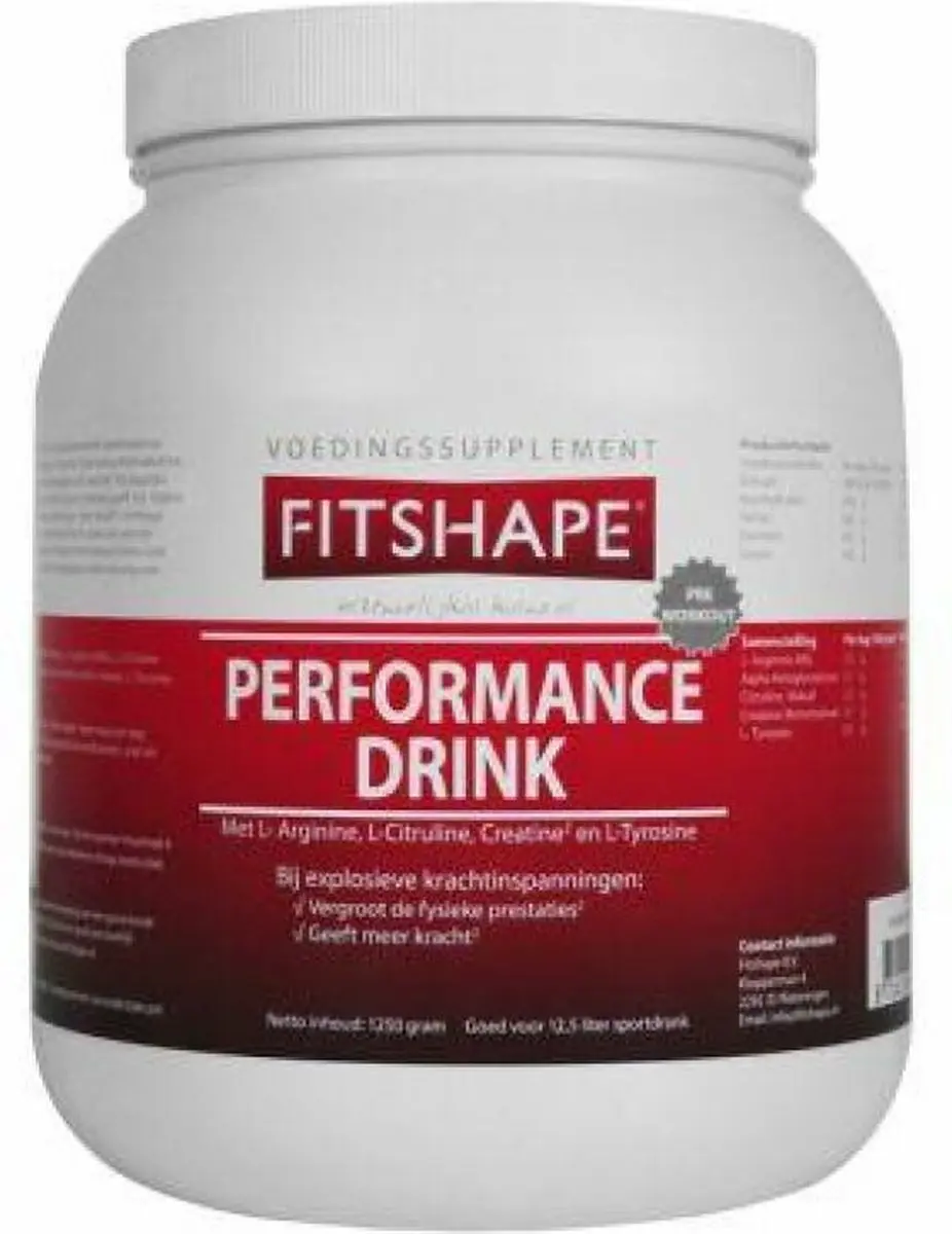 Fitshape Performance Drink 1250g