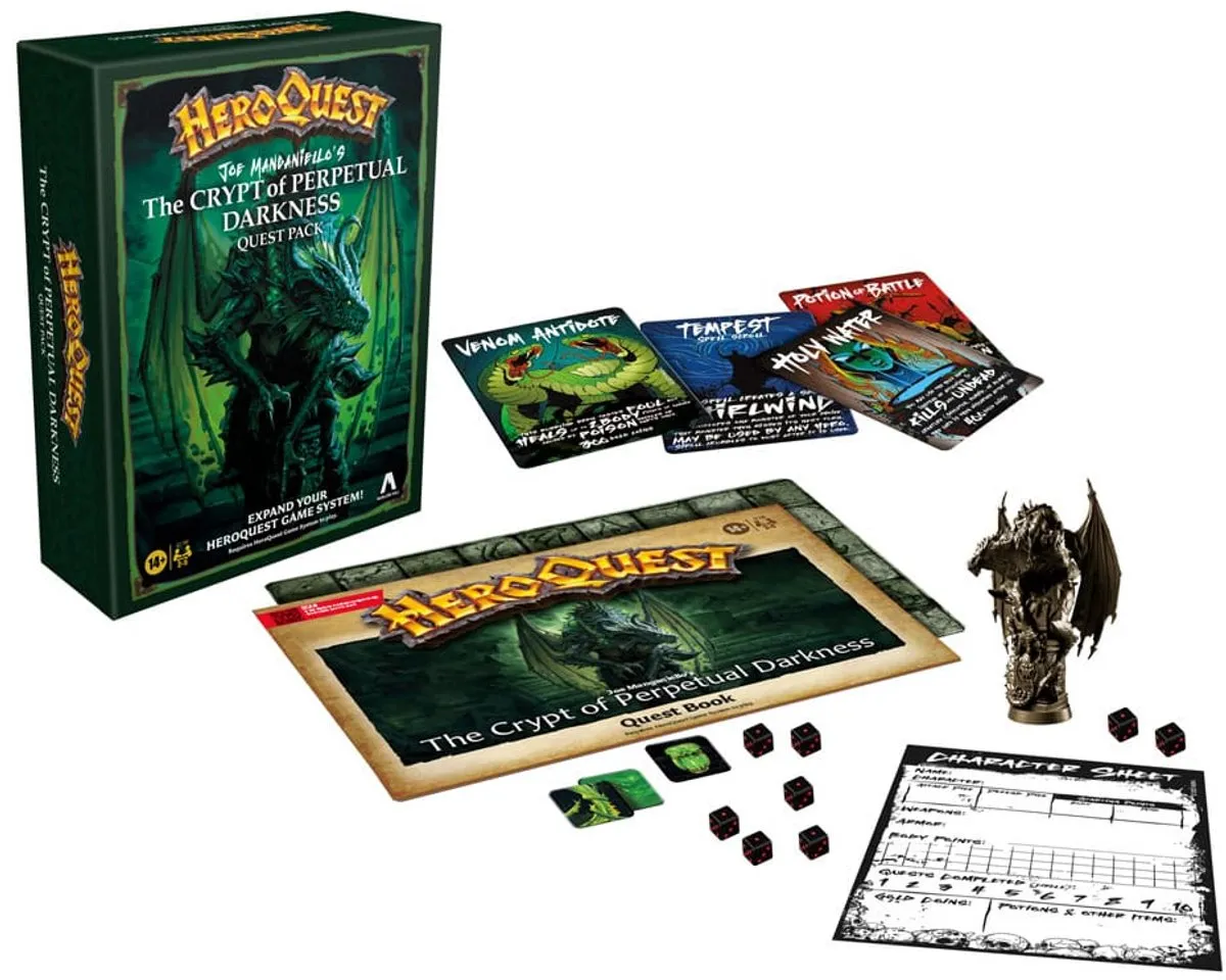 Hasbro HeroQuest Crypt of Perpetual Darkness Quest Pack HASG1798UU0