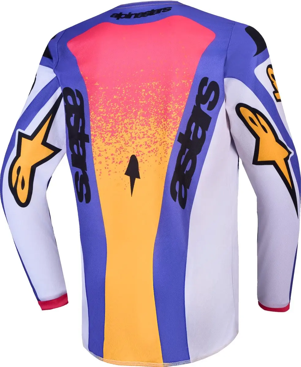 Alpinestars Fluid Drag Jeugd Motocrosstrui - S - Paars/Geel/Rood