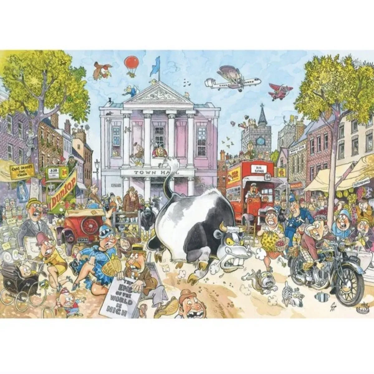 Wasgij Destiny 12 Market Mayhem! Puzzel 950 Stuks - Multicolor