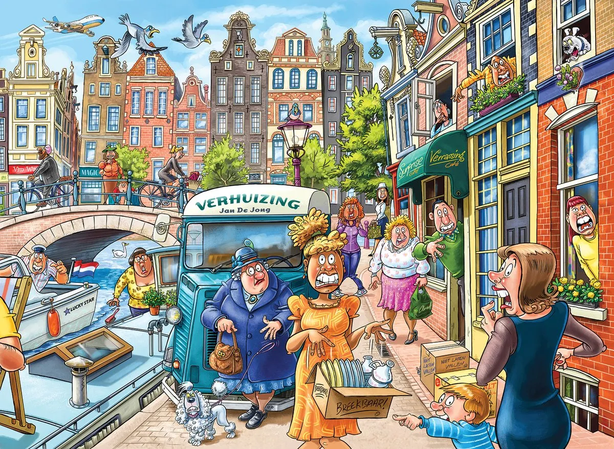 Wasgij Original 45 Verhuisdag Legpuzzel 1000 Stuks - Meerkleurig