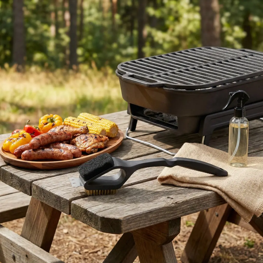 Alpina Grillreinigingsborstel 3-in-1 56285C - afbeelding 2 van 4
