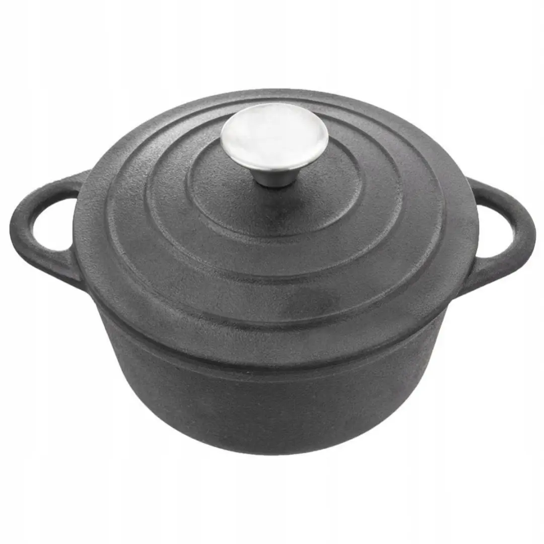 Orion Gietijzeren Stoofpan 2.7L - Zwart - afbeelding 4 van 5