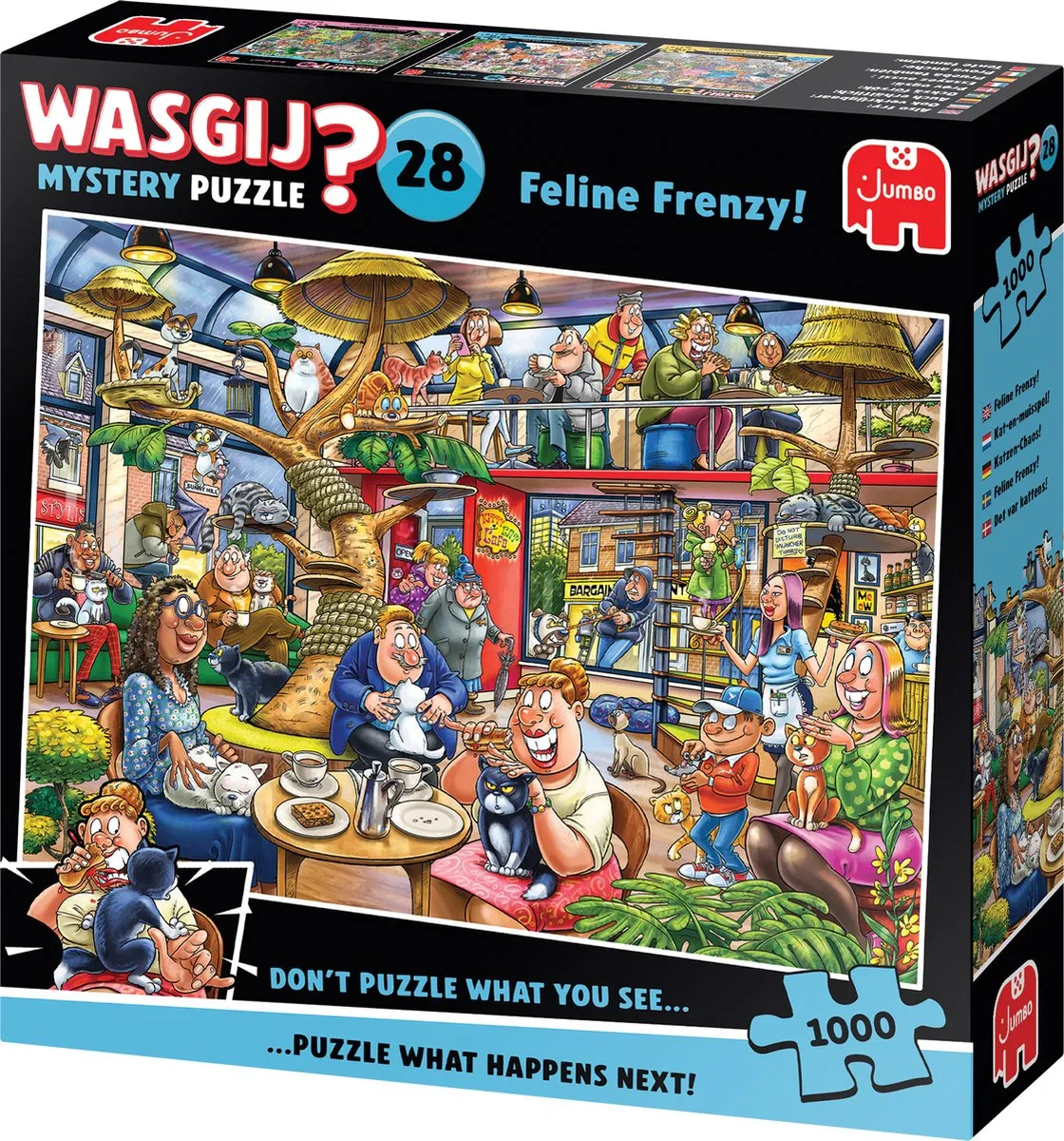 Wasgij Mystery 28 Kat-en-Muisspel Legpuzzel 1000 Stuks - Multicolor