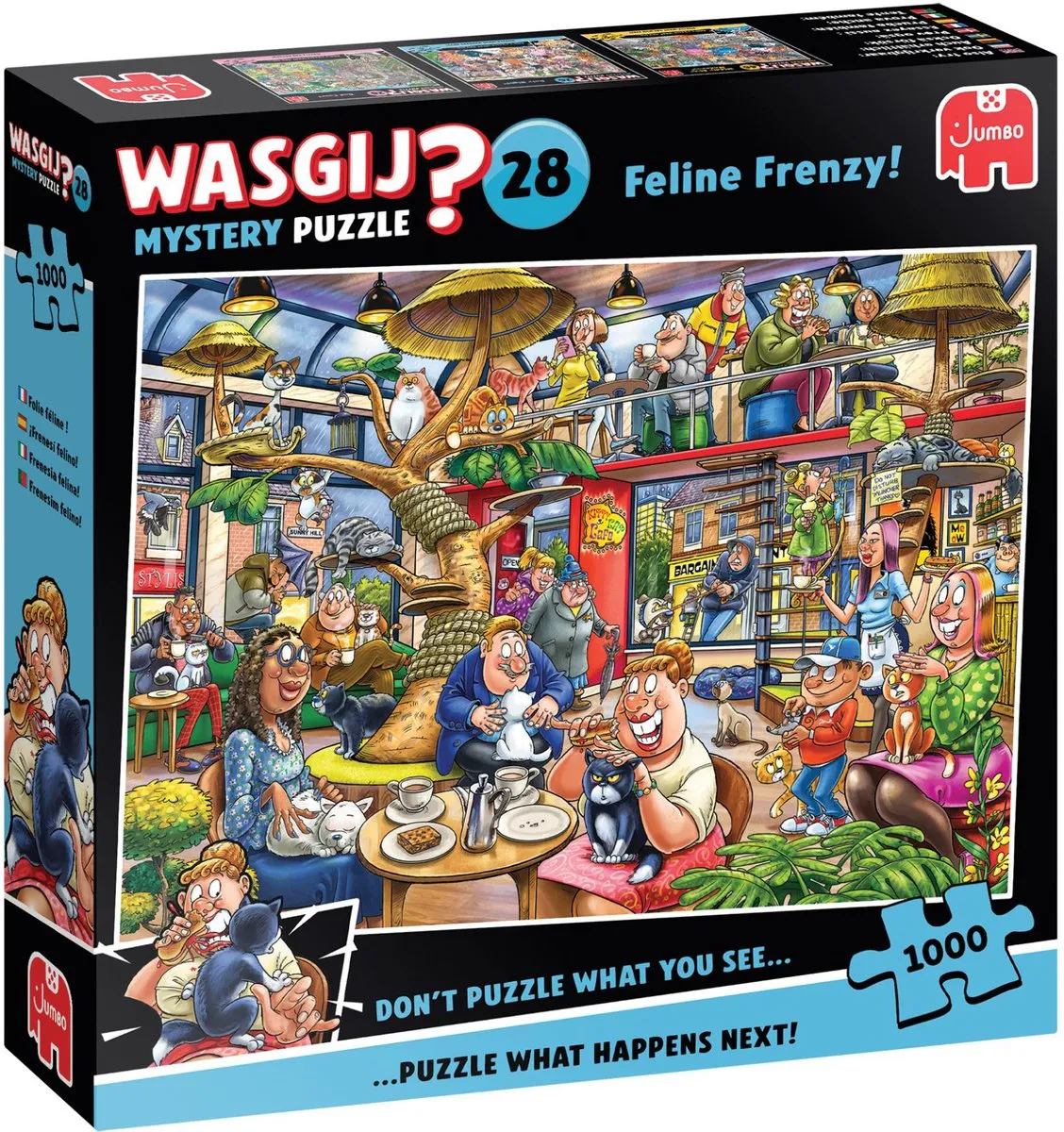 Wasgij Mystery 28 Kat-en-Muisspel Legpuzzel 1000 Stuks - Multicolor