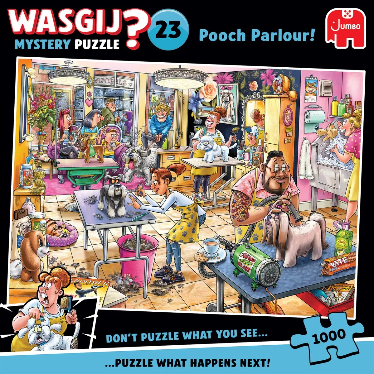 Wasgij Mystery 23 Trimsalon Kwispel! Legpuzzel 1000 Stuks - Meerkleurig