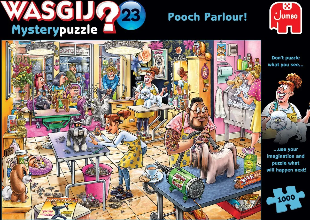 Wasgij Mystery 23 Trimsalon Kwispel! Legpuzzel 1000 Stuks - Meerkleurig