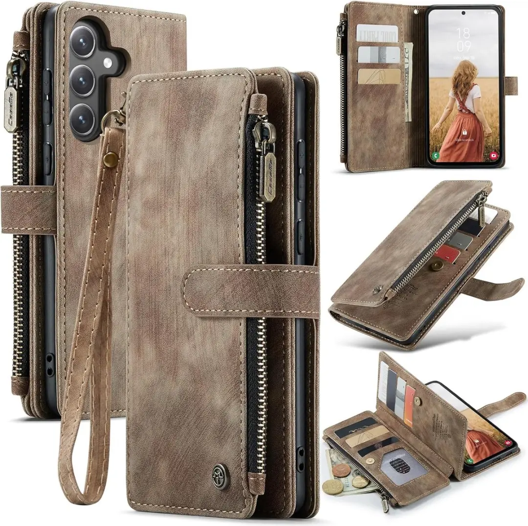 CaseMe Samsung Galaxy S24 FE Wallet Rits Book Case