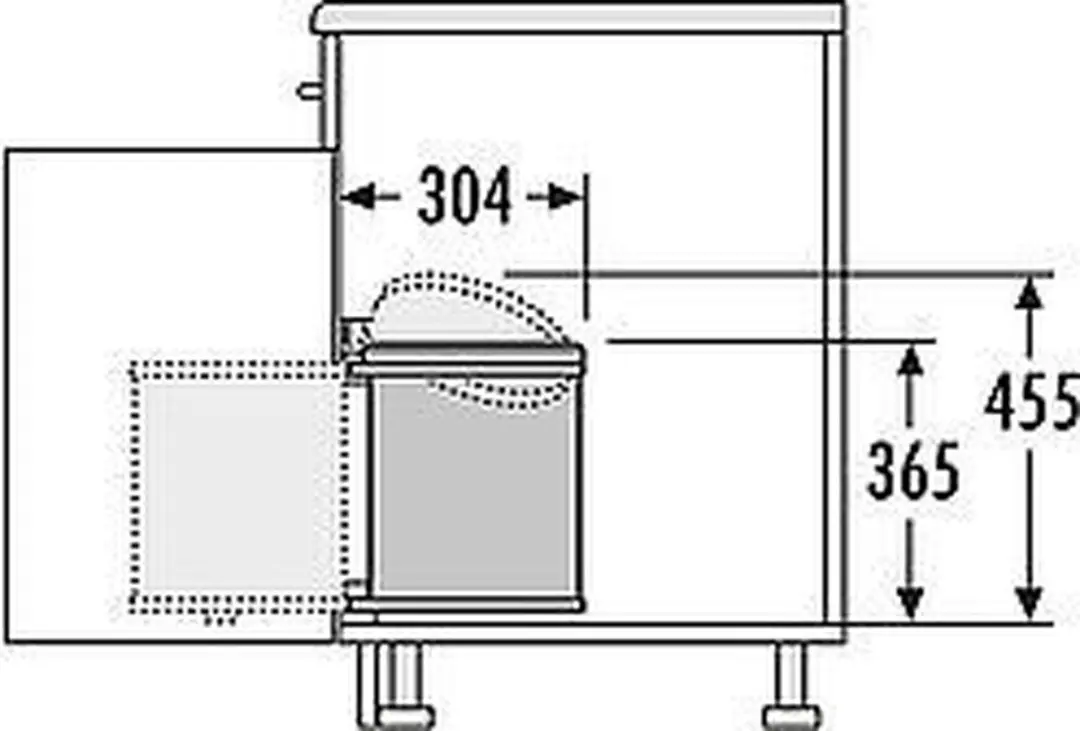 Hailo Mono AE351501 Inbouw Prullenbak 15L - Wit