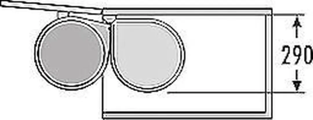 Hailo Mono AE351501 Inbouw Prullenbak 15L - Wit