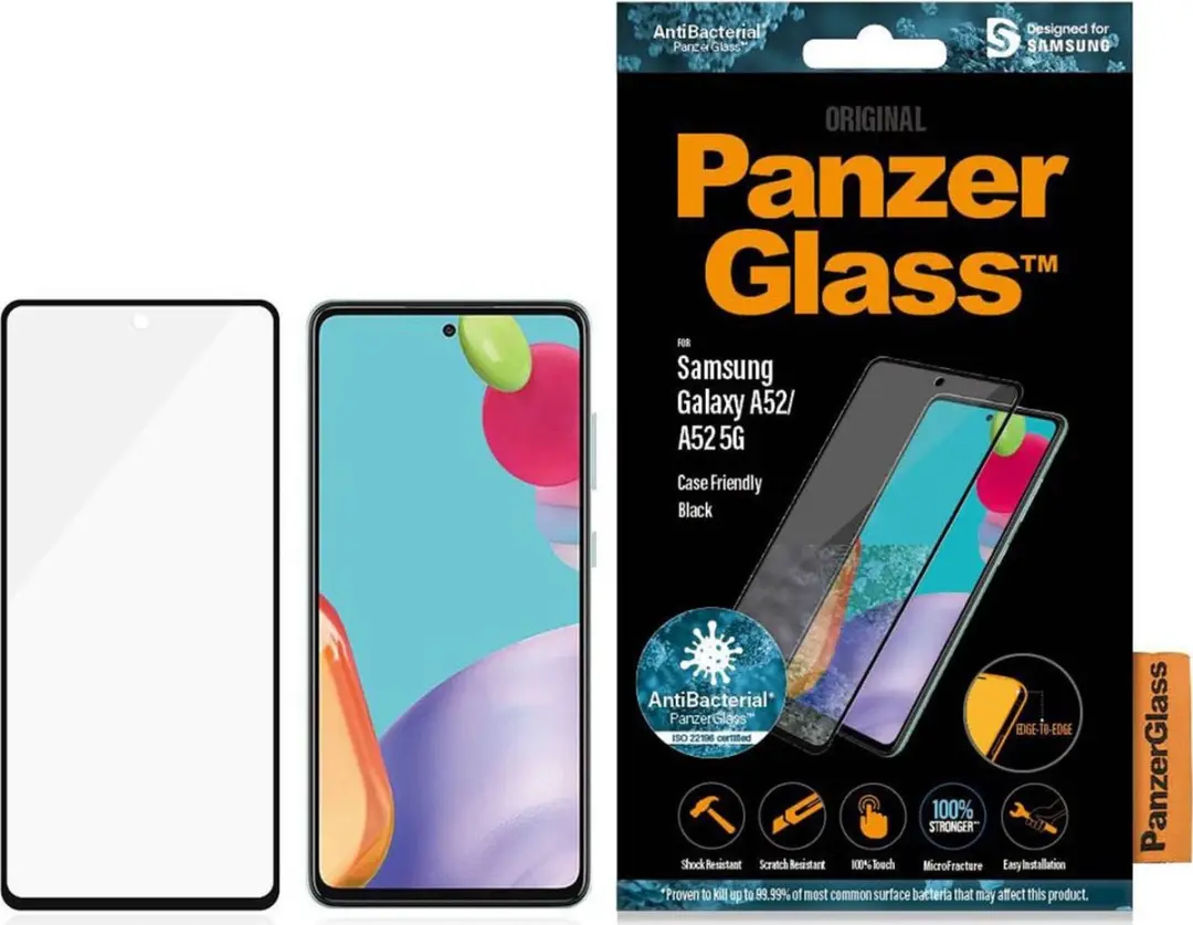 PanzerGlass PZ-7253 Screenprotector Samsung Galaxy A53 - Zwart