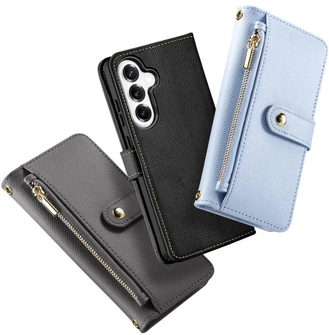 Dux Ducis Lawa Hoesje Samsung Galaxy S26 - MagSafe Wallet - Grijs