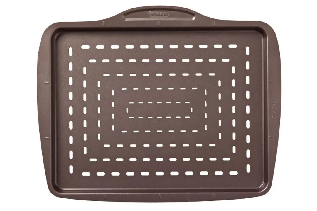 PYREX Asimetria Pizzaplaat 37x29cm - Bruin
