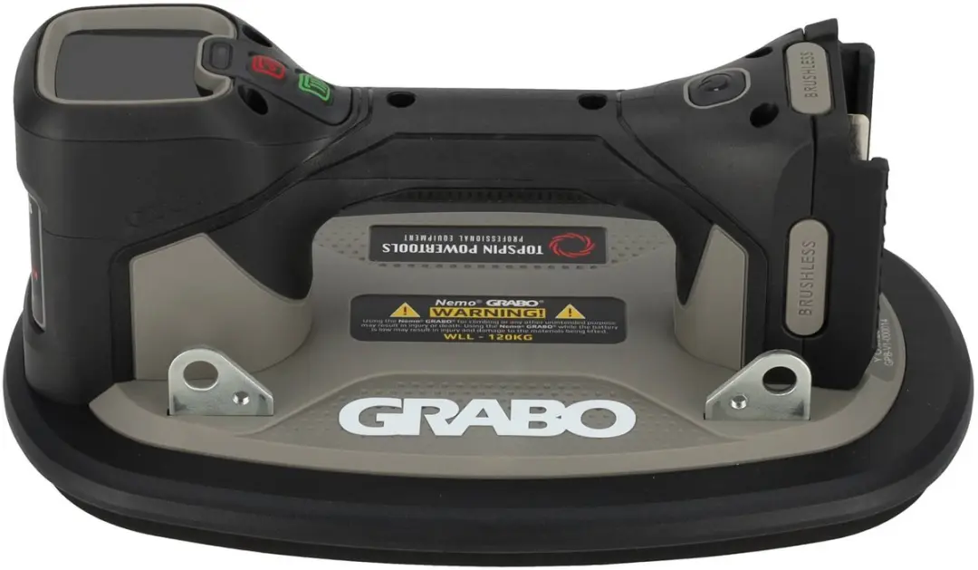 Grabo Pro Brushless 18V Zuignap - 120 kg - Zwart/Grijs
