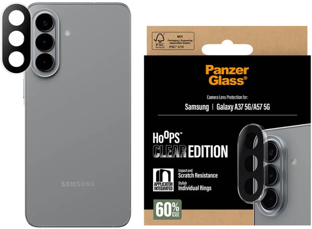 PanzerGlass Hoops Rings PG16928 - Samsung Galaxy A37/A57 - Transparant