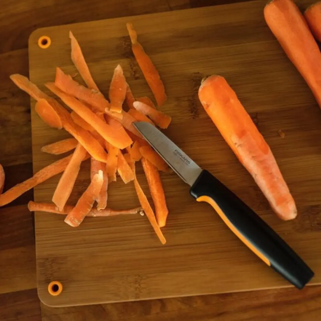 Fiskars Functional Form Schilmes 8cm - Zwart/Oranje/Zilver