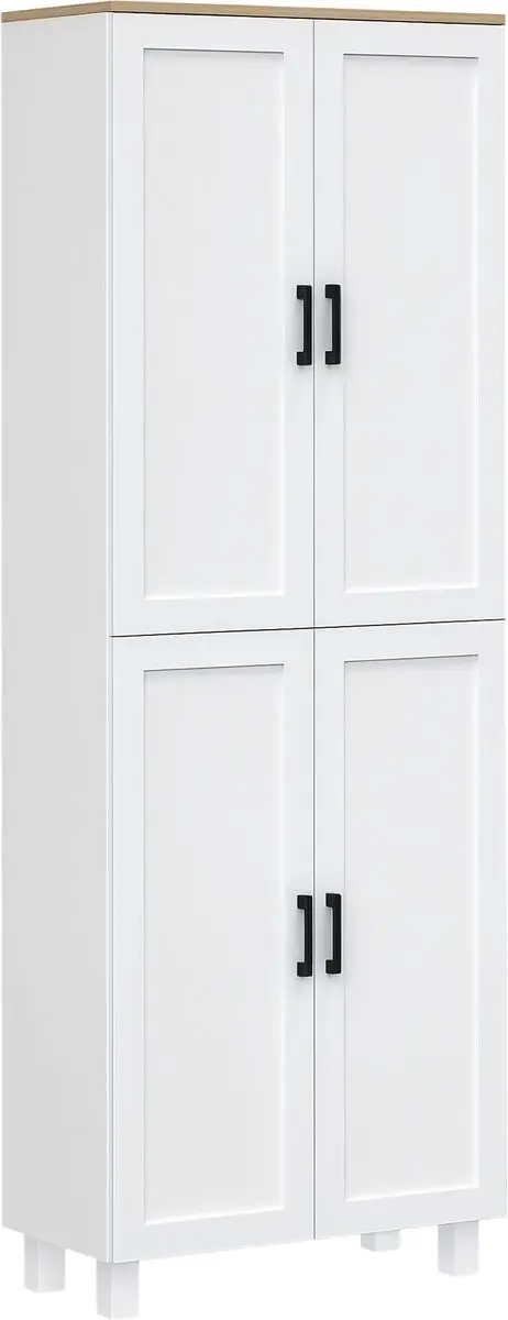 Homcom Keukenkast 60x30x170,5cm Wit