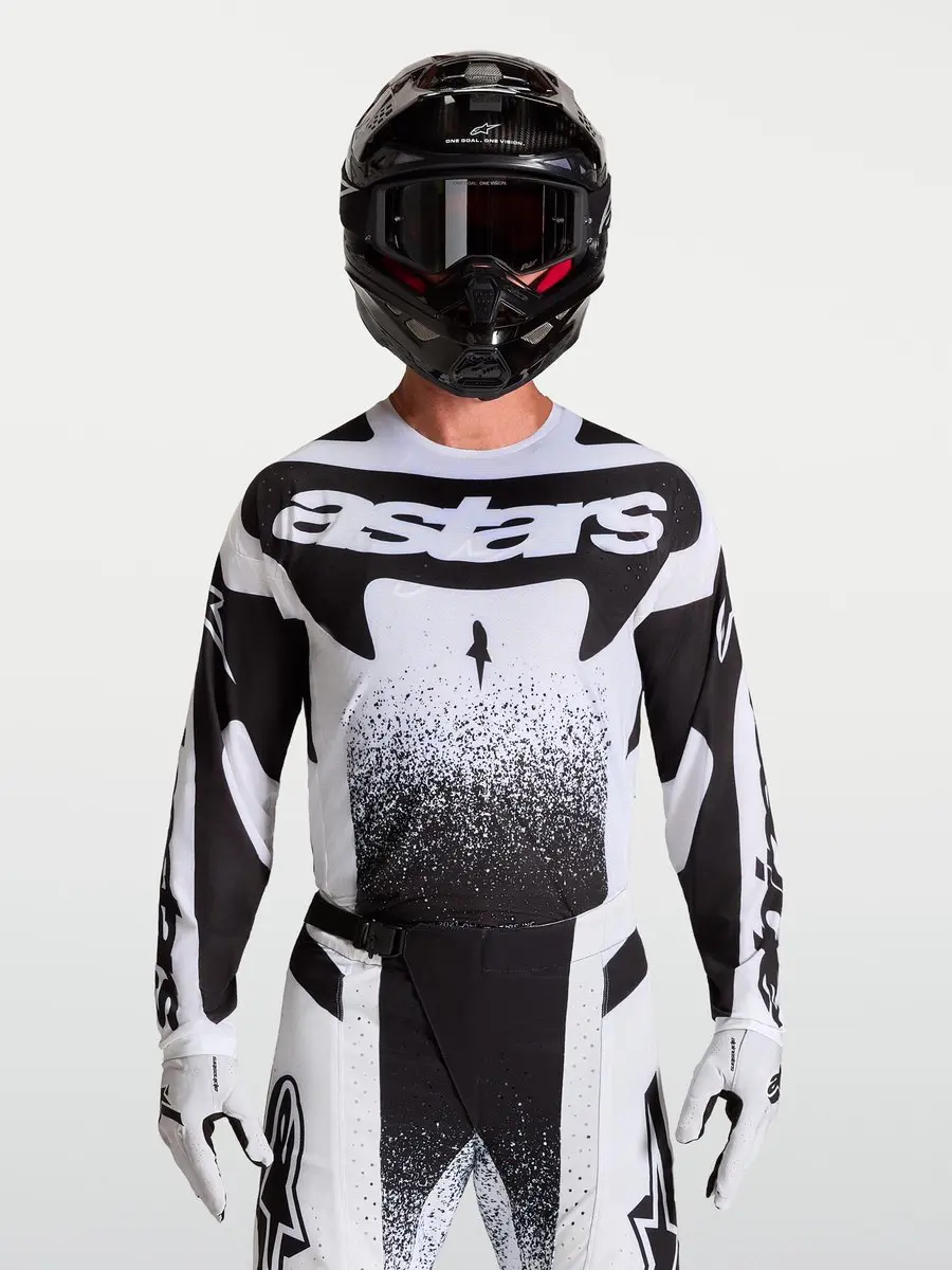 Alpinestars Techstar Swan Motocross Trui - Wit/Zwart S - afbeelding 6 van 6