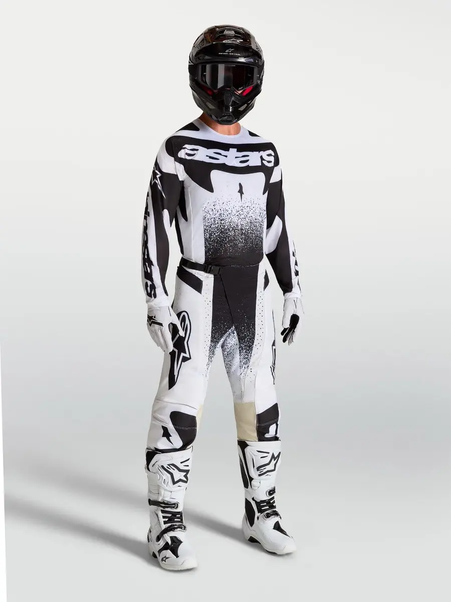 Alpinestars Techstar Swan Motocross Trui - Wit/Zwart S