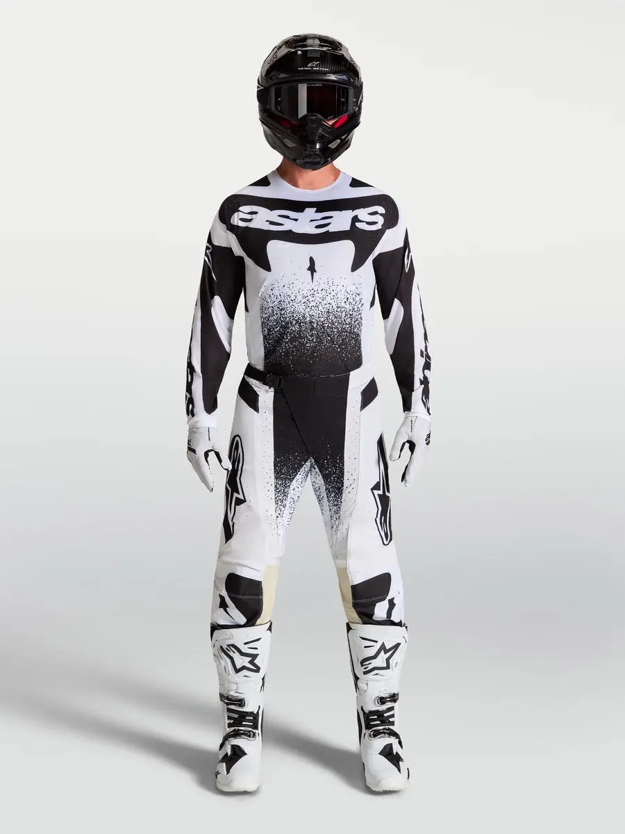 Alpinestars Techstar Swan Motocross Trui - Wit/Zwart S