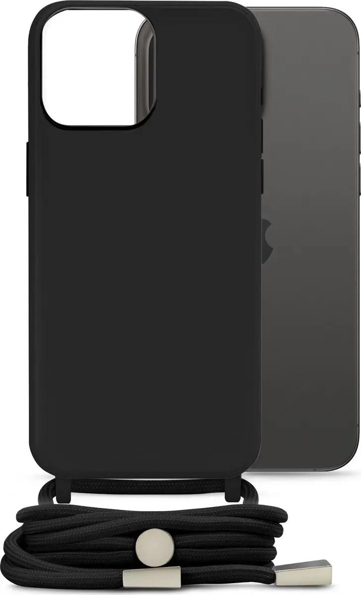 Mobilize Lanyard Gelly Hoesje MOB-LGCB-IPH15ULTRA - iPhone 15 Pro Max - Zwart