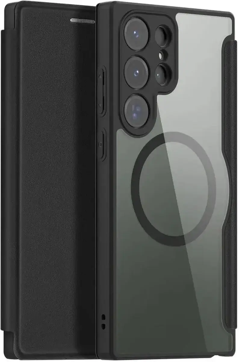Dux Ducis Skin X Pro Book Case Series Telefoonhoesje - Samsung Galaxy S23 Ultra - Zwart
