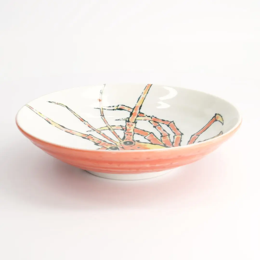 Tokyo Design Studio Diep Bord Kreeft Rood Ø21,7cm