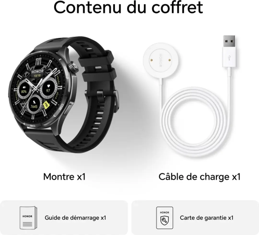 Honor Watch 6 5502ACGP - 46mm - 980mAh - Zwart
