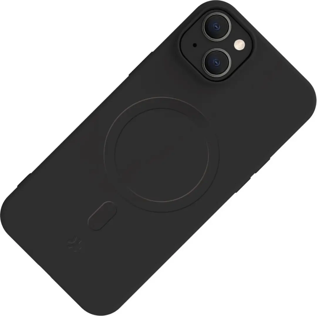 Celly Cromo Siliconen Hoesje iPhone 15 Plus - Zwart