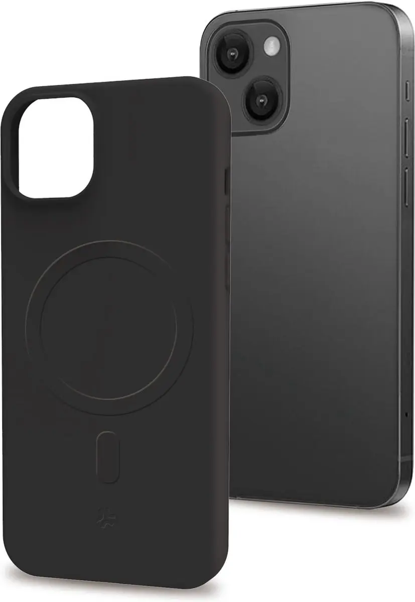 Celly Cromo Siliconen Hoesje iPhone 15 Plus - Zwart - afbeelding 6 van 6