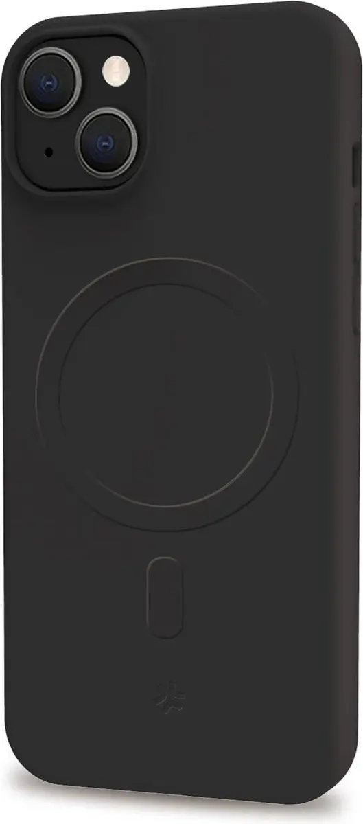 Celly Cromo Siliconen Hoesje iPhone 15 Plus - Zwart