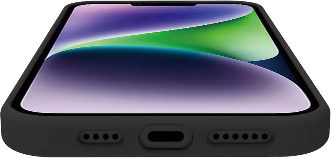 Celly Cromo Siliconen Hoesje iPhone 15 Plus - Zwart