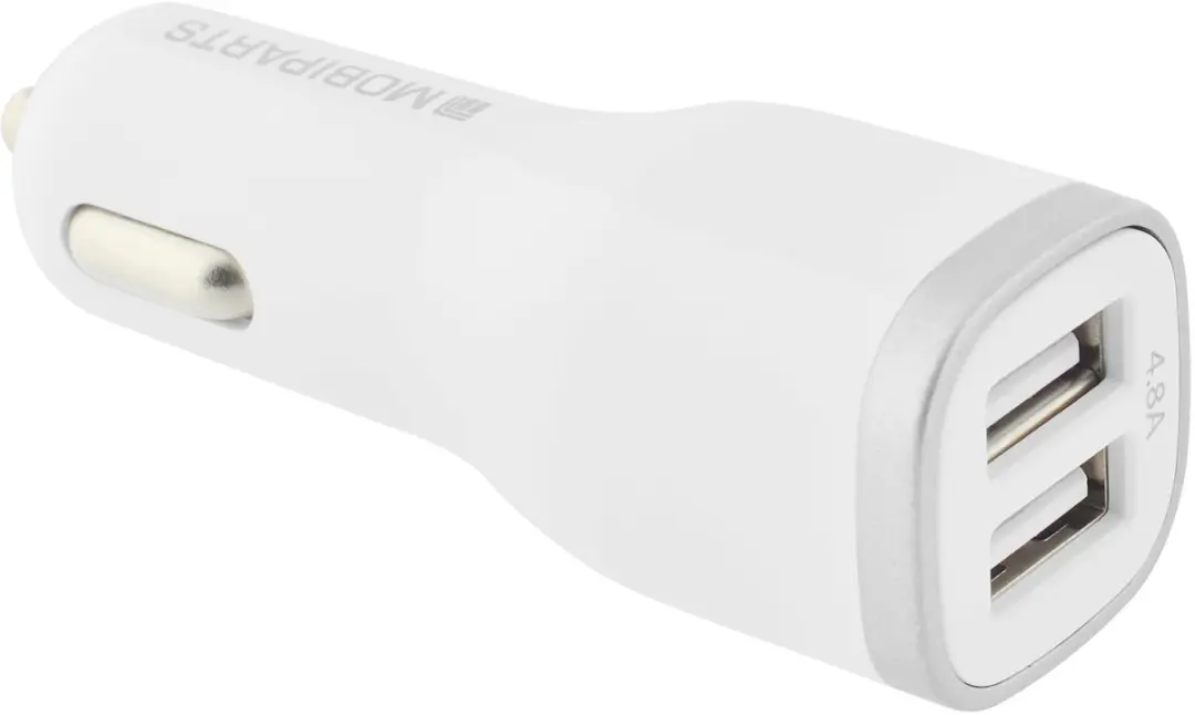 Mobiparts MP-37530 Car Charger Dual USB 24W - Wit - afbeelding 6 van 6