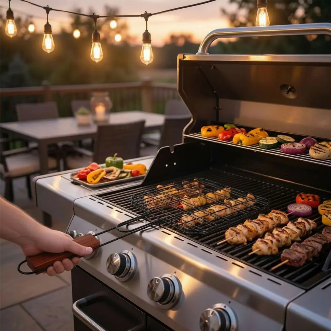 Alpina Vleesgrillrooster 56300F - 47,5x20cm - Zwart - afbeelding 2 van 4