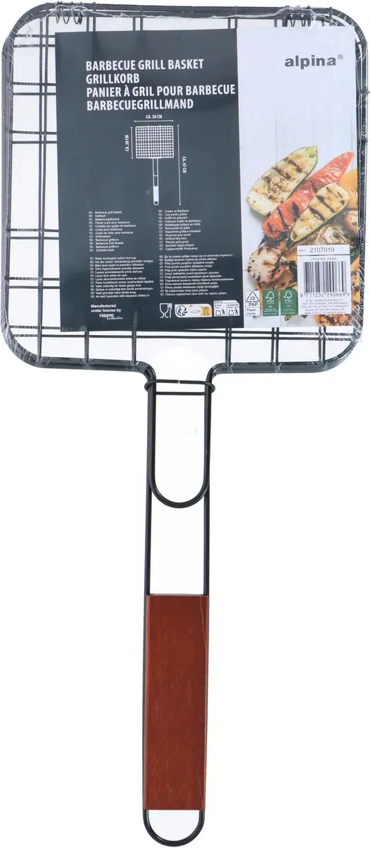 Alpina Vleesgrillrooster 56300F - 47,5x20cm - Zwart - afbeelding 3 van 4