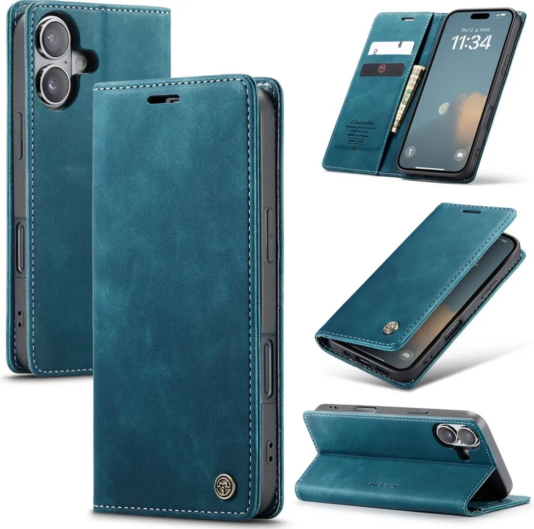 Caseme iPhone 16 Wallet Book Hoesje