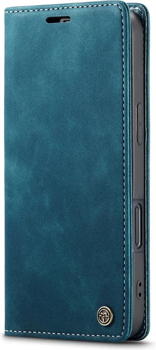 Caseme iPhone 16 Wallet Book Hoesje - Turquoise