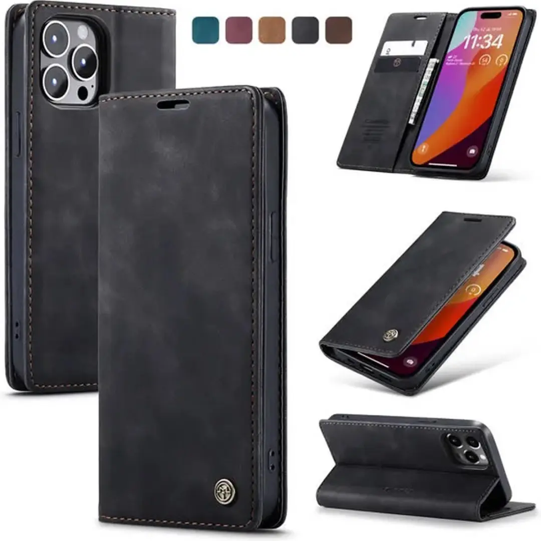 CaseMe iPhone 15 Pro Wallet Book Hoesje