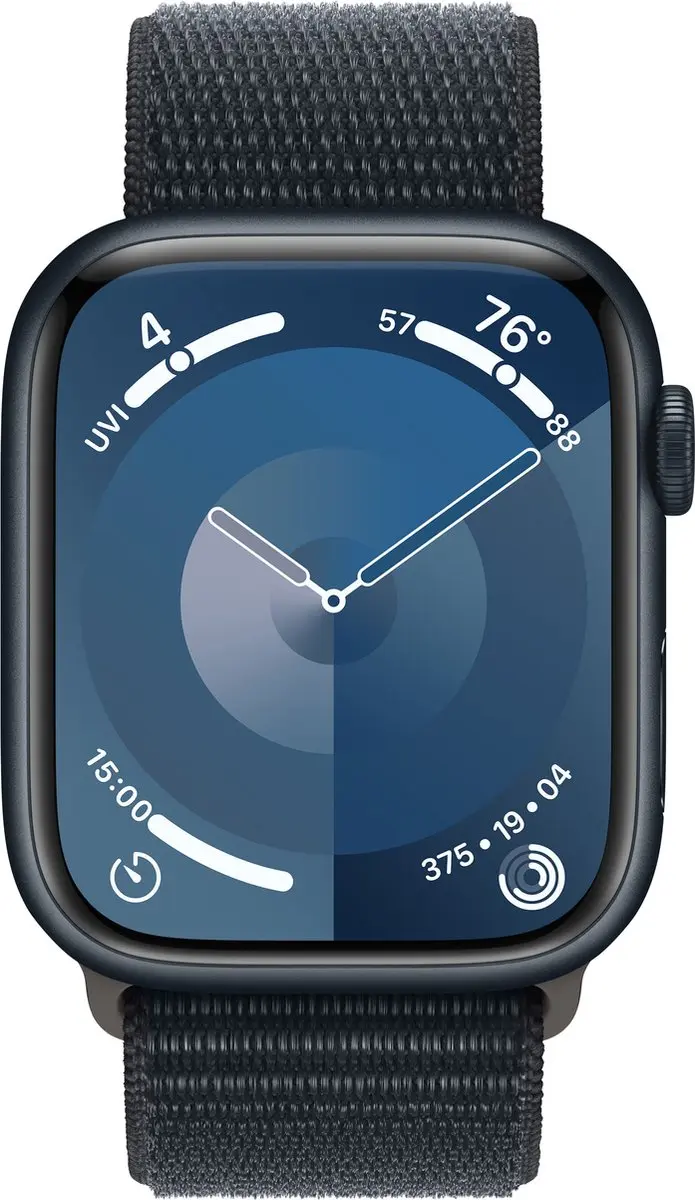 Apple Watch Series 9 45mm Middernacht Aluminium