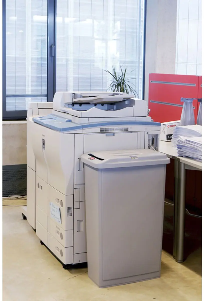 Rubbermaid Slim Jim Combo Confidezential 394821 Afvalbak 87L - Grijs