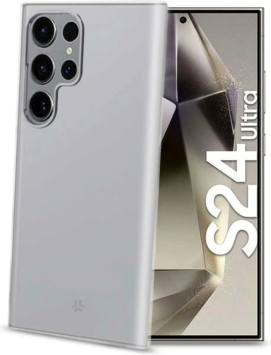 Celly Gelskin Siliconen Hoesje S24 Ultra - Transparant