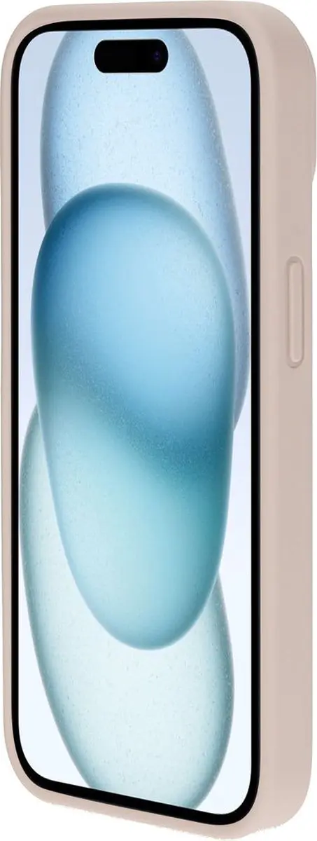 Mobiparts Hoesje iPhone 15 Siliconen - Beige Roze