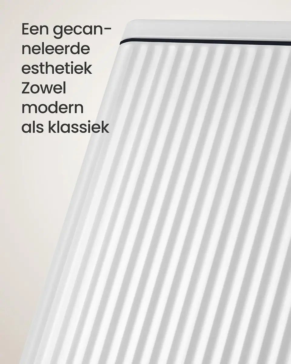 Songmics Pedaalprullenbak 50L - Wolkenwit