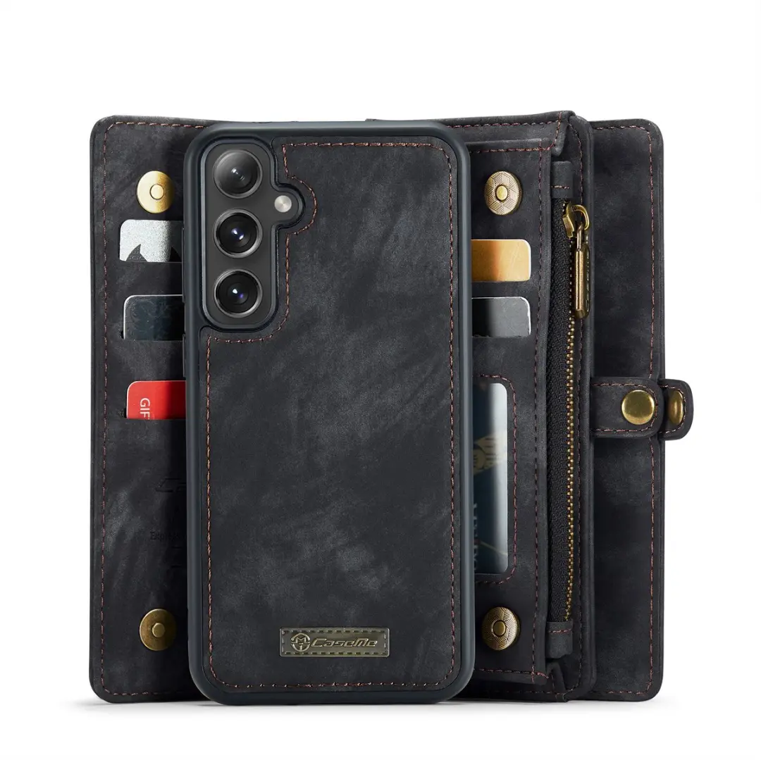 Caseme Telefoonhoesje Samsung Galaxy S25 Book Case - Zwart - afbeelding 6 van 6