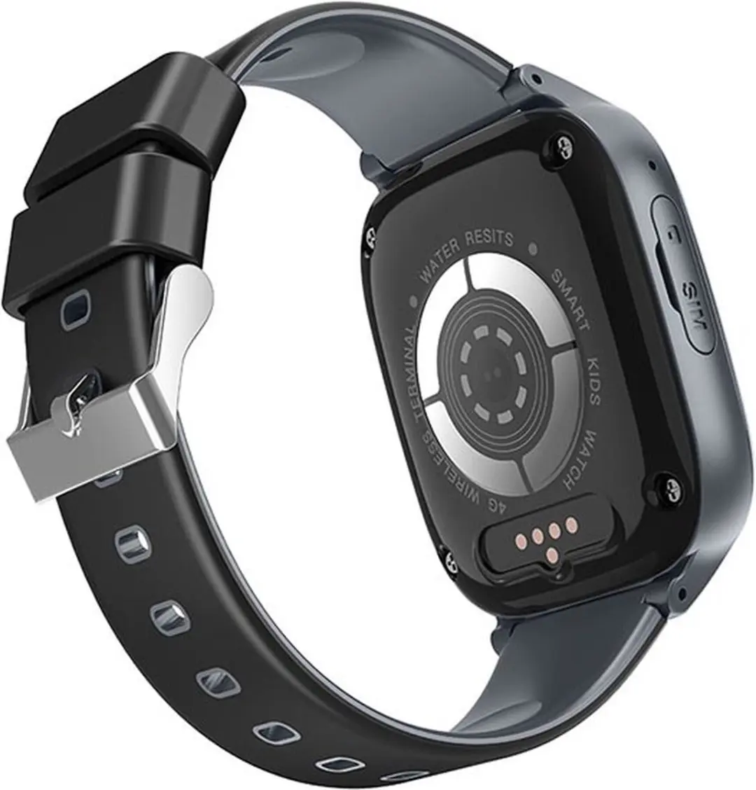GPSHorlogeKids Senior Health GPS Horloge - 40mm - Valdetectie & SOS - Live Tracking - Zwart/Grijs