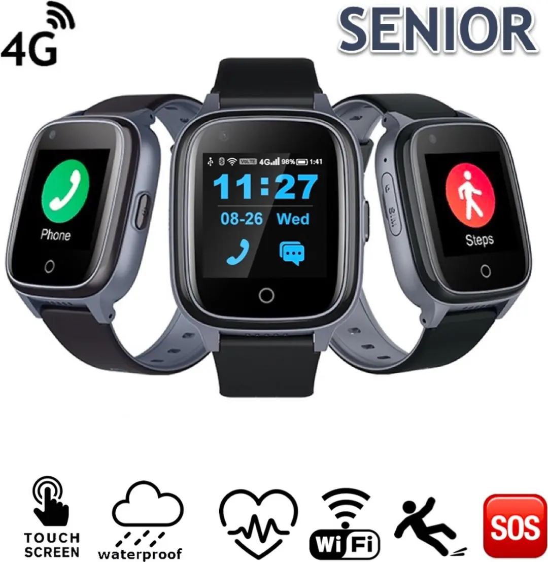 GPSHorlogeKids Senior Health GPS Horloge