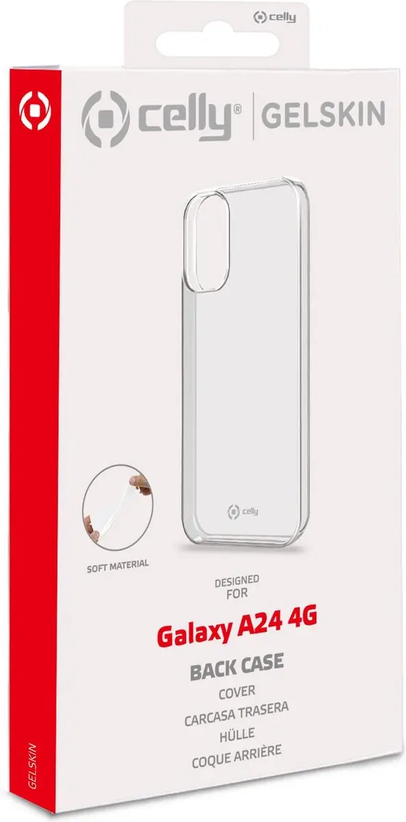 Celly Gelskin Siliconen Hoesje Samsung Galaxy A24 - Transparant